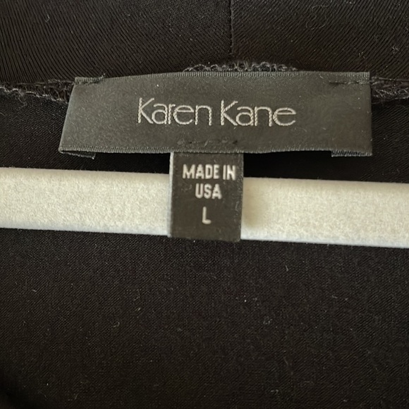 Karen Kane black dress with large cowl neck - Picture 7 of 7